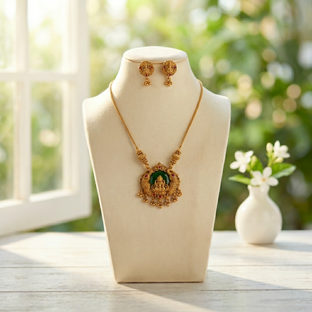 Lakshmi Pendant Necklace set