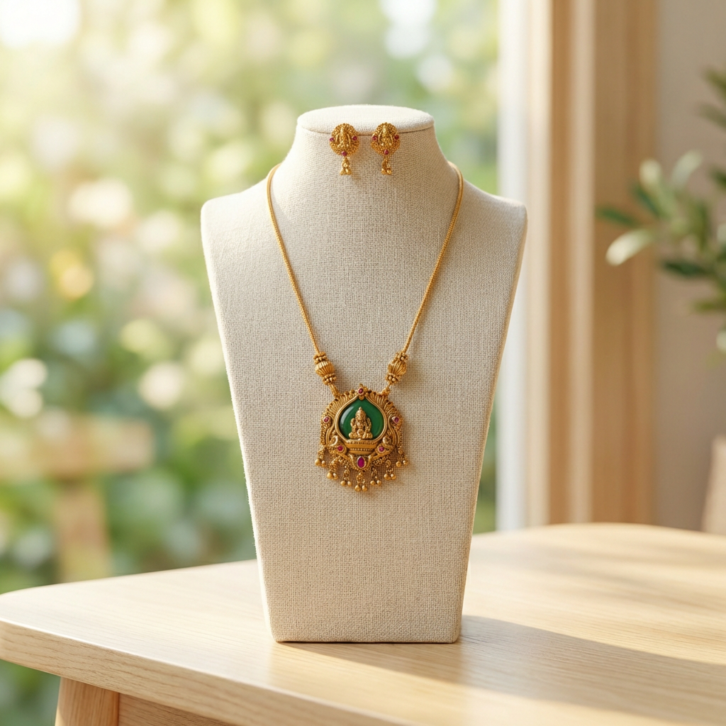 Lakshmi Pendant Necklace set