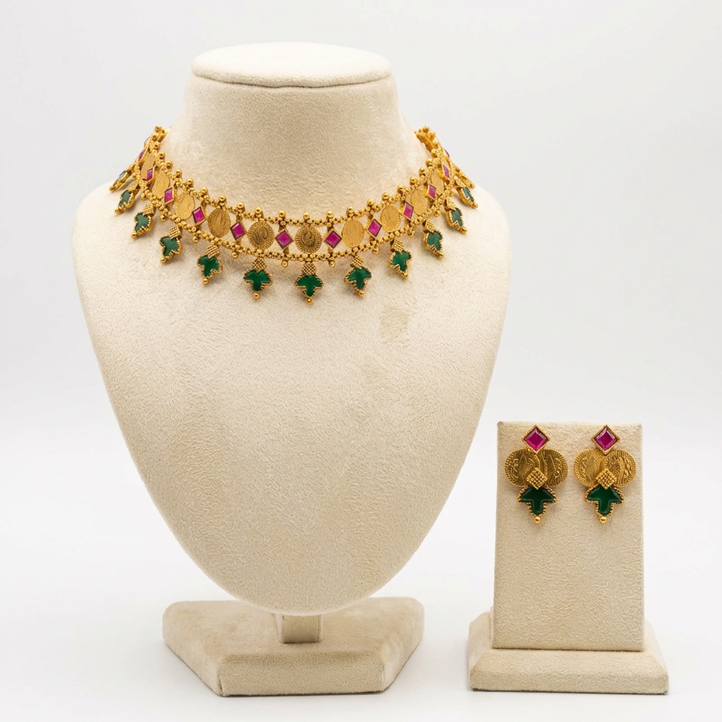 Layered Choker Necklace set