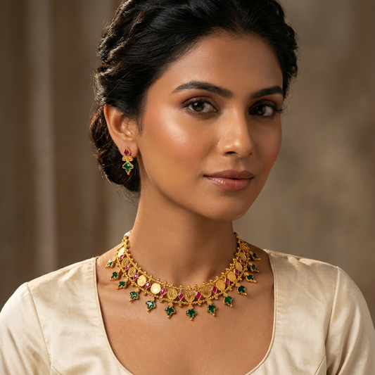 Layered Choker Necklace set