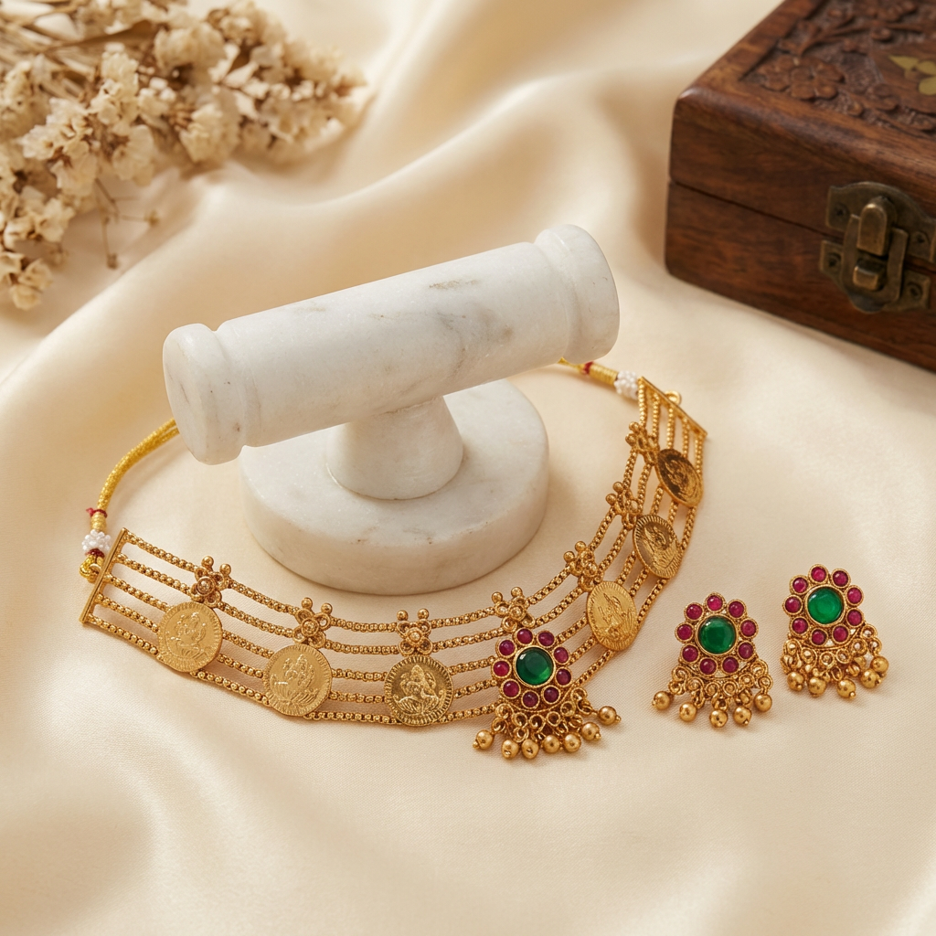 Layered Choker Necklace set