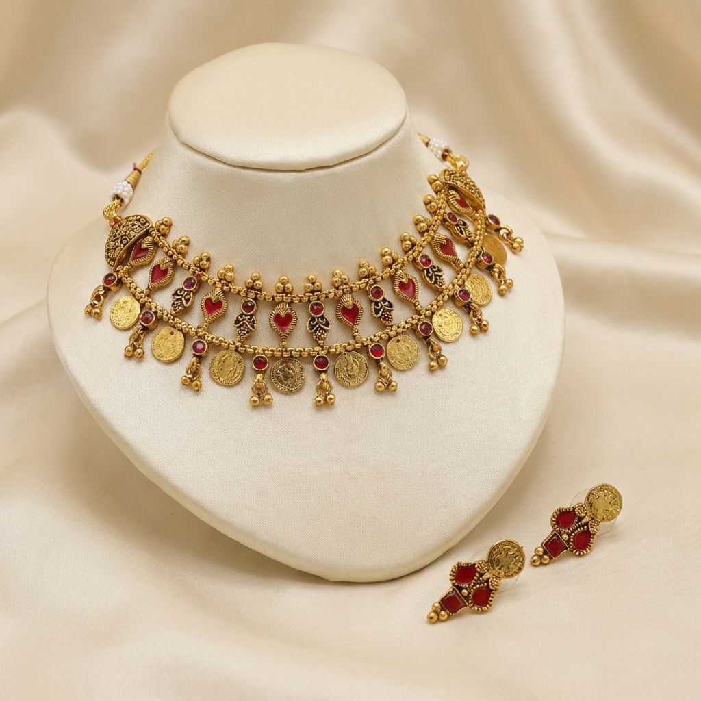 Layered Choker Necklace set