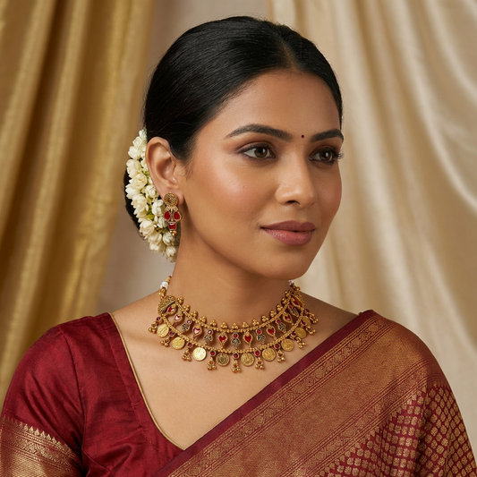 Layered Choker Necklace set