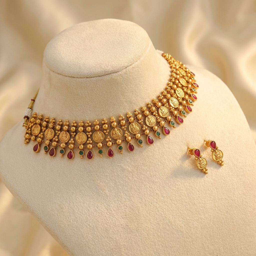 Layered Choker Necklace set