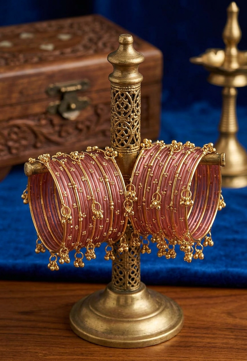 Ghungroo Bangles - Gold (set of 4)