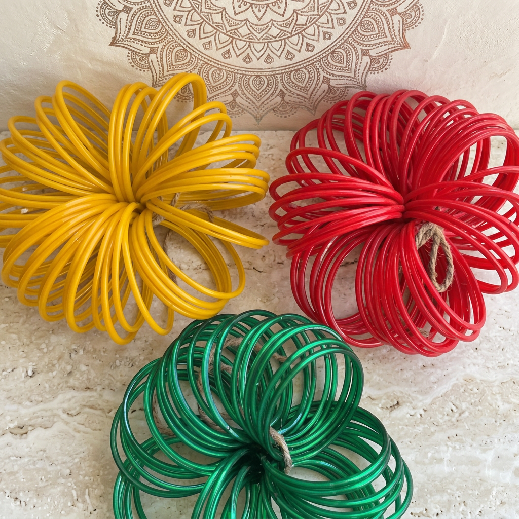 Plain Glass Bangles (set of 12)