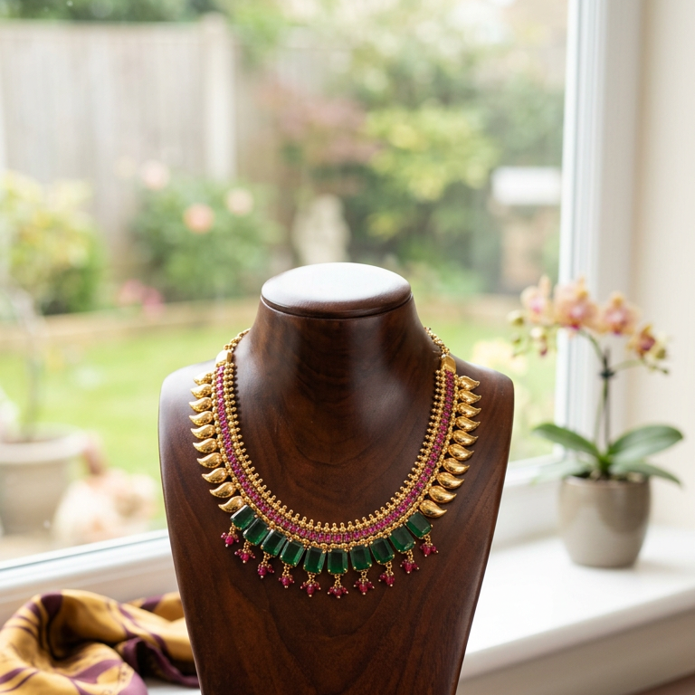 Gold Plated manga choker Necklace