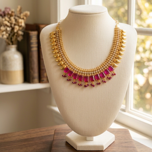 Gold Plated manga choker Necklace