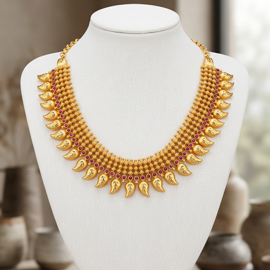 Gold Plated manga choker Necklace