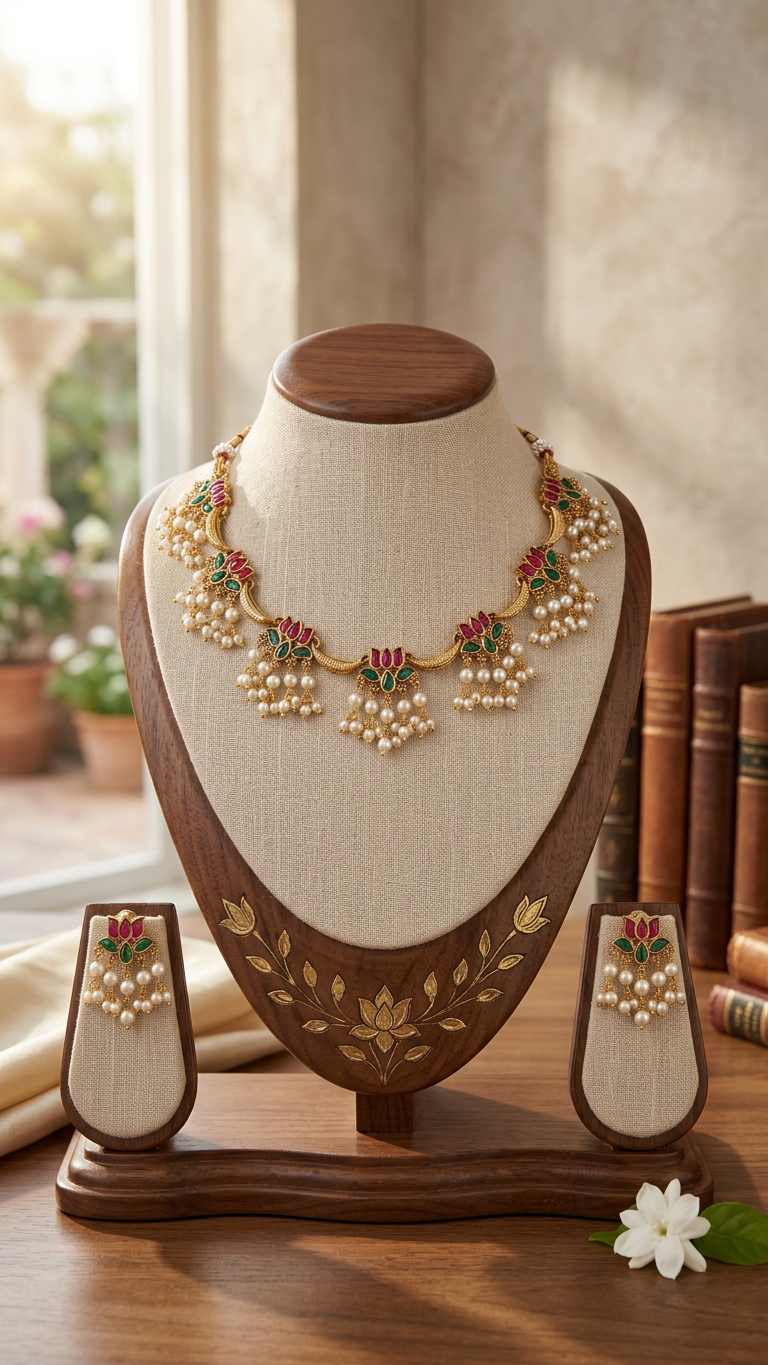 Lotus Necklace set