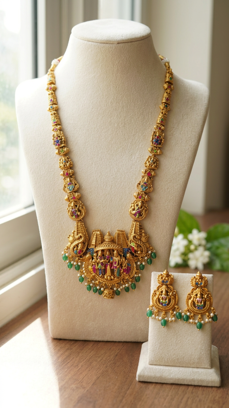 Shiva Parvathi Kalyanam Haram Antique Set