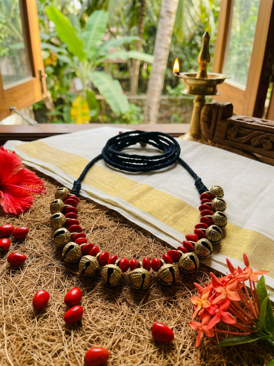Handmade Manchadi Chilanka Necklace Set