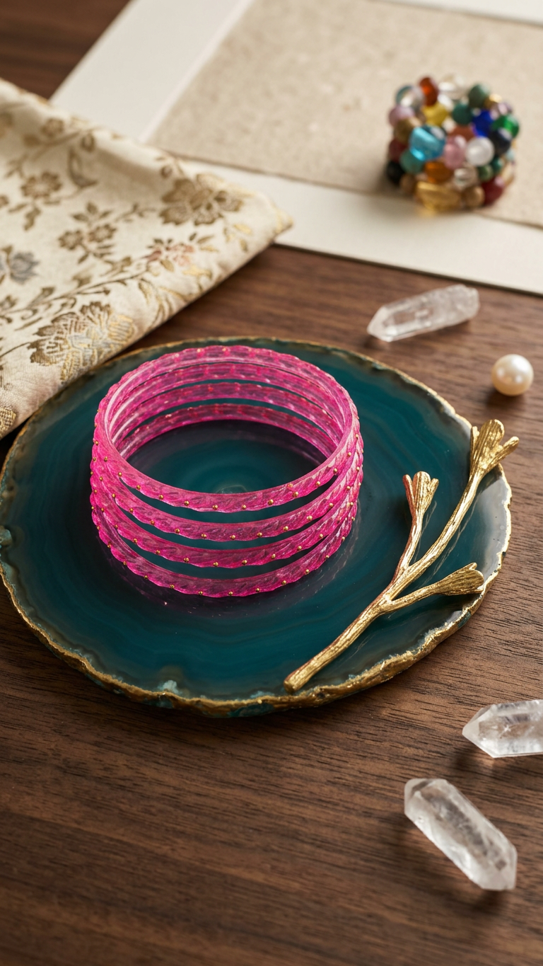 Raindrop Glass Bangles (set of 12)