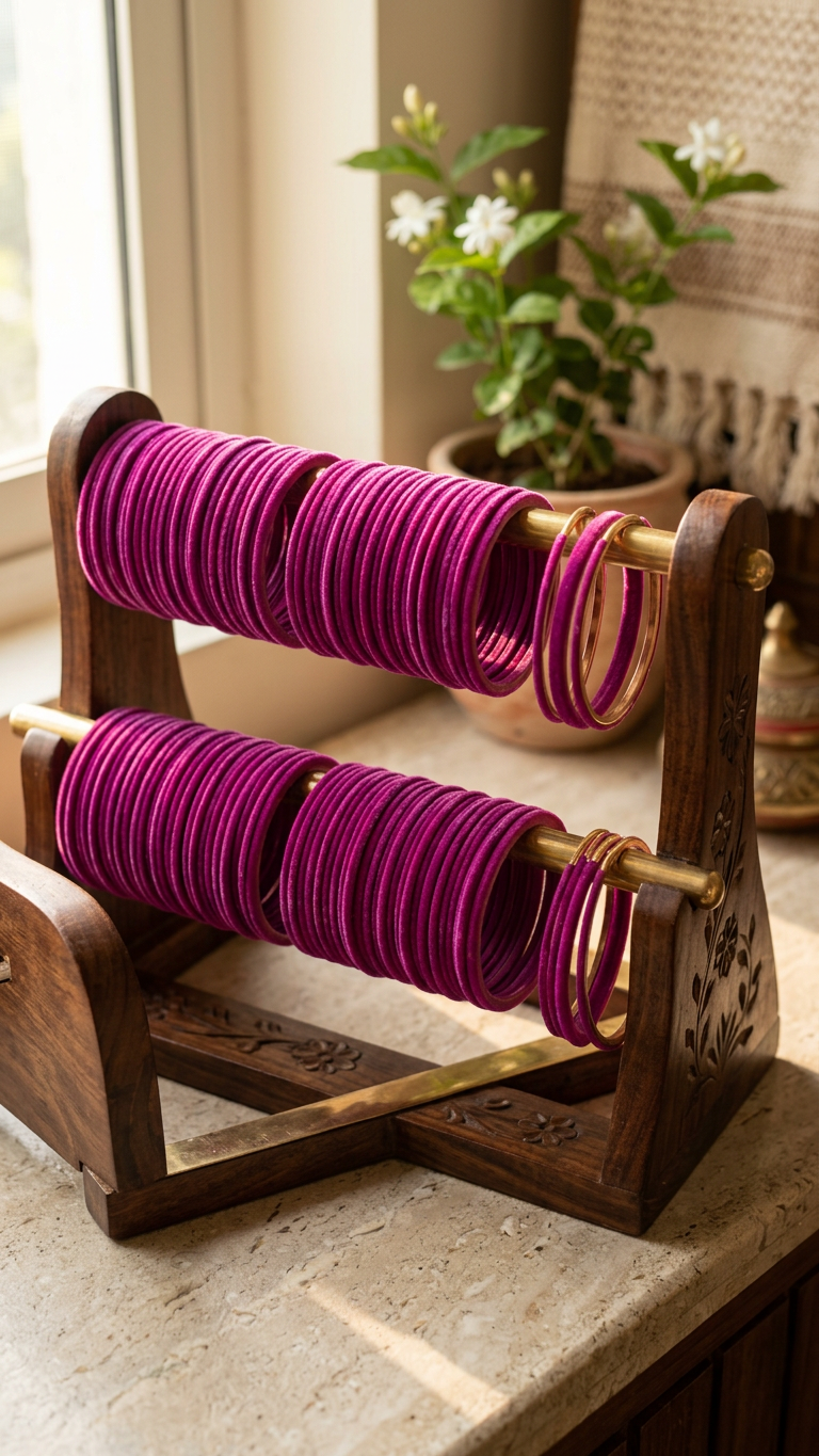Velvet metal Bangles (set of 36)