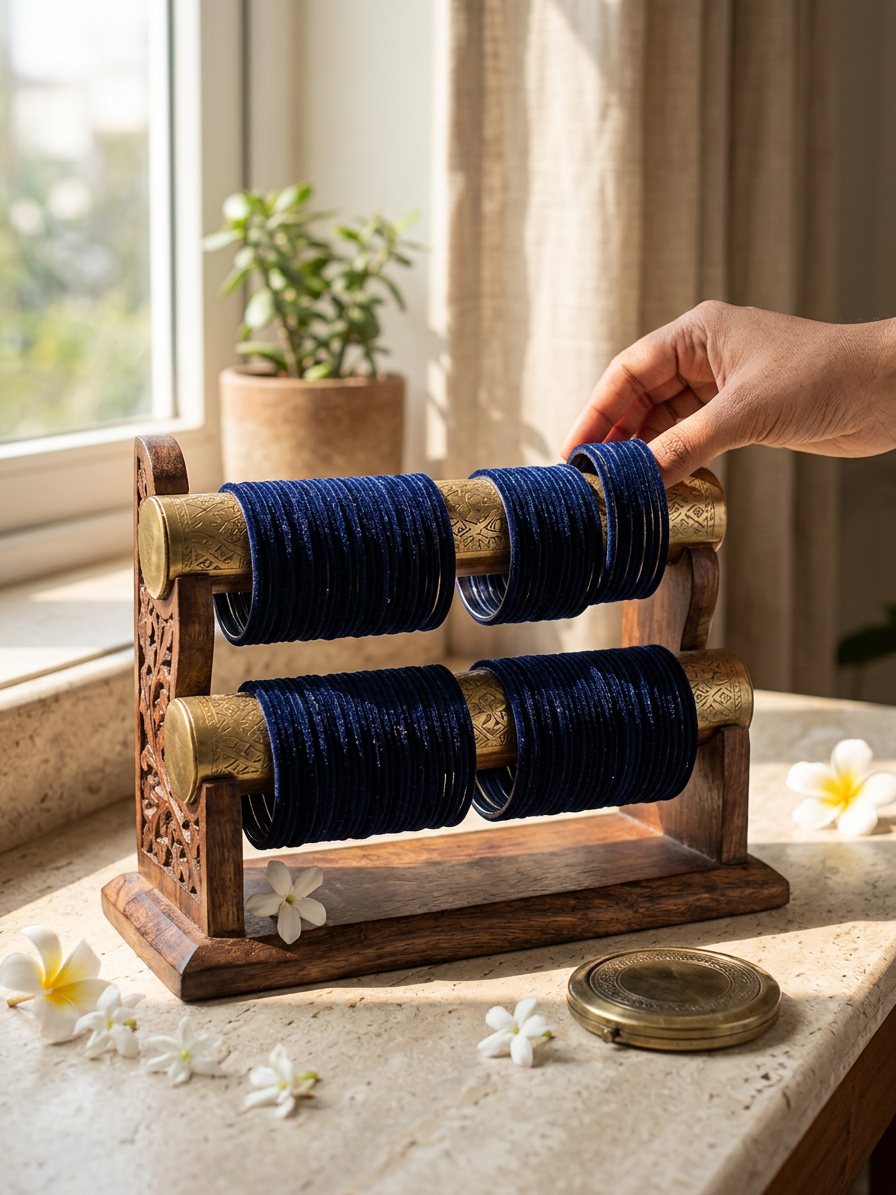 Velvet metal Bangles (set of 36)