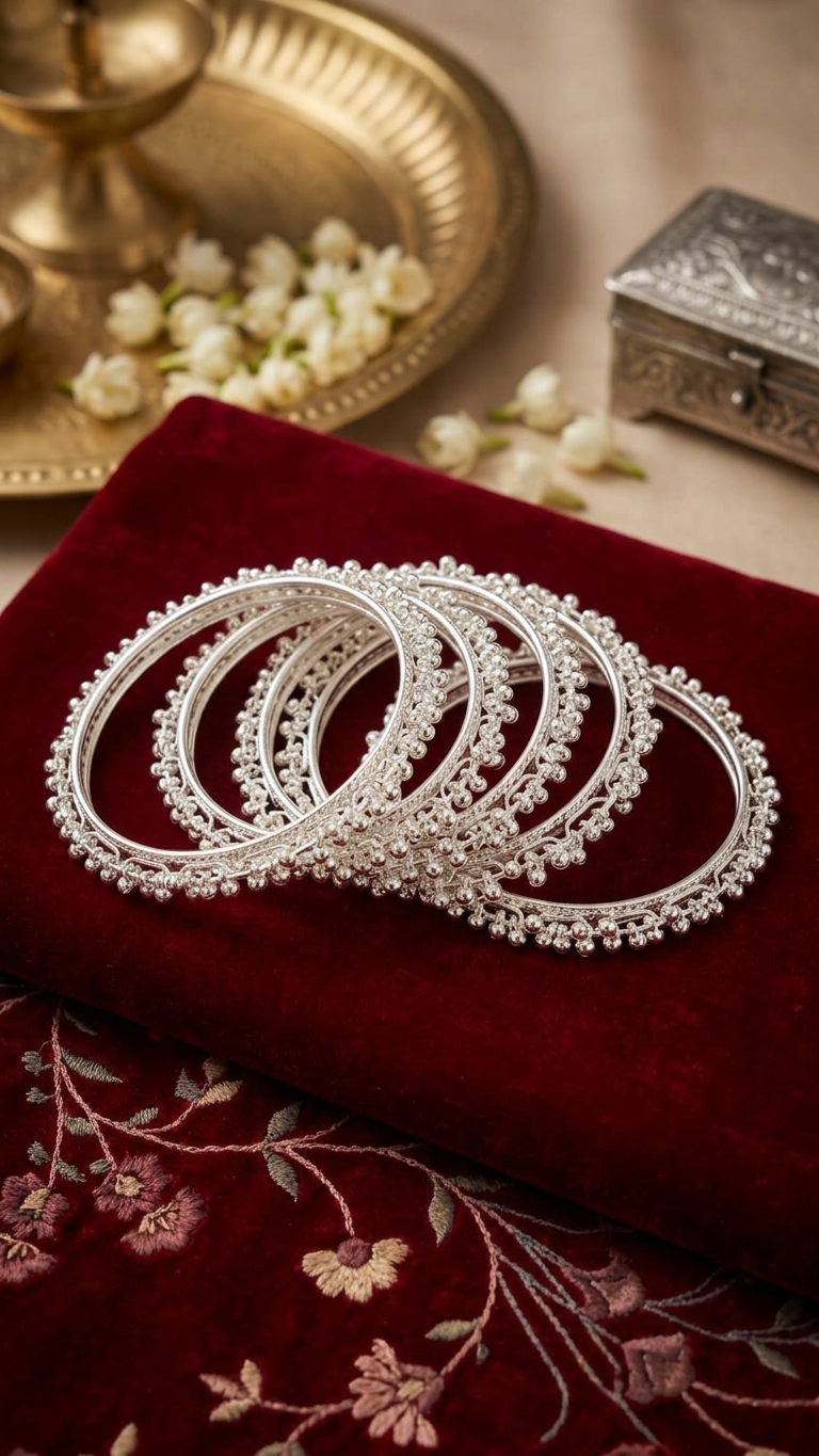 Ghungroo Bangles Gold Set of 4