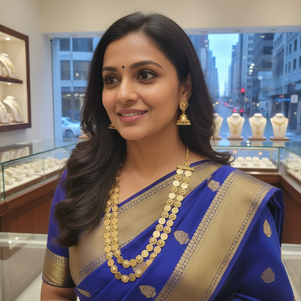 Double layer Kashu (coin) Necklace Set