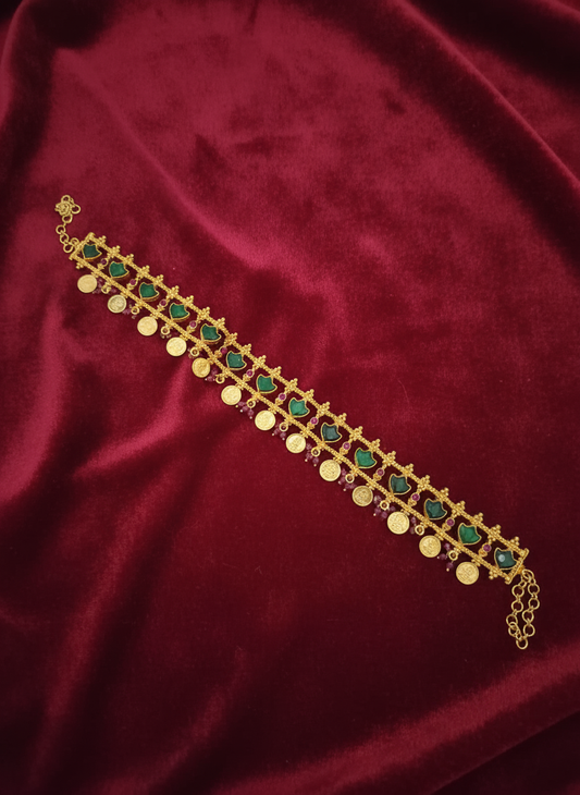 Gold plated Lakshmi Palaka Choker