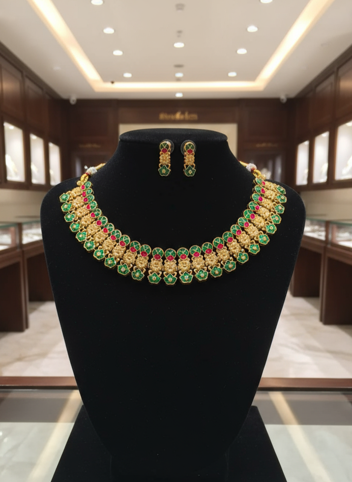 Emerald Blossom Choker