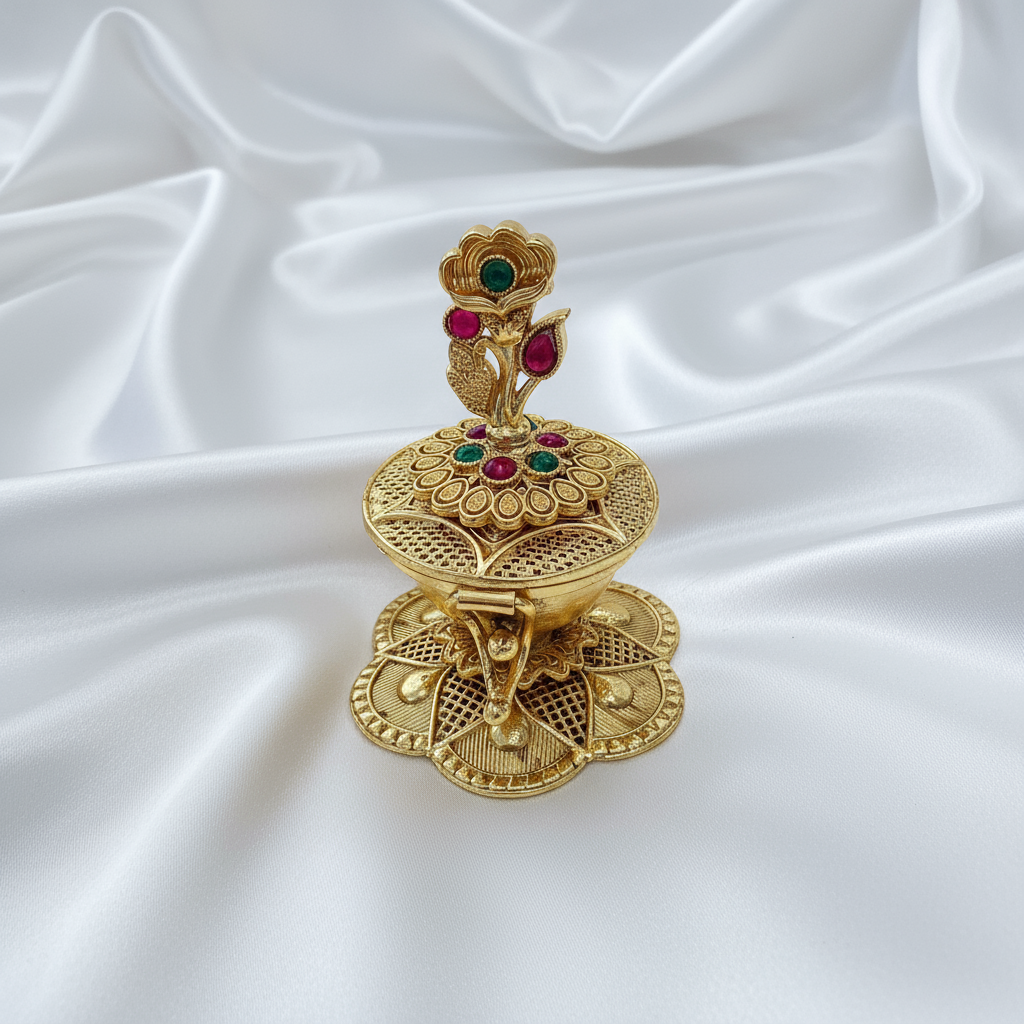 Floral Elegance Sindhoor Box