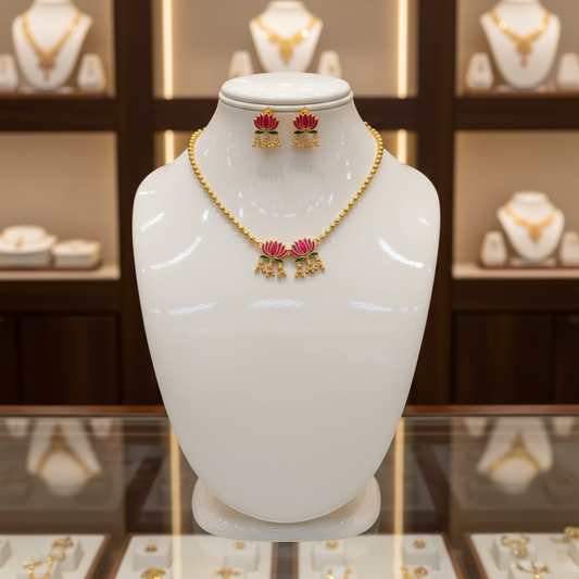 Lotus Necklace set