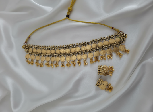 Coin Choker Necklace Set