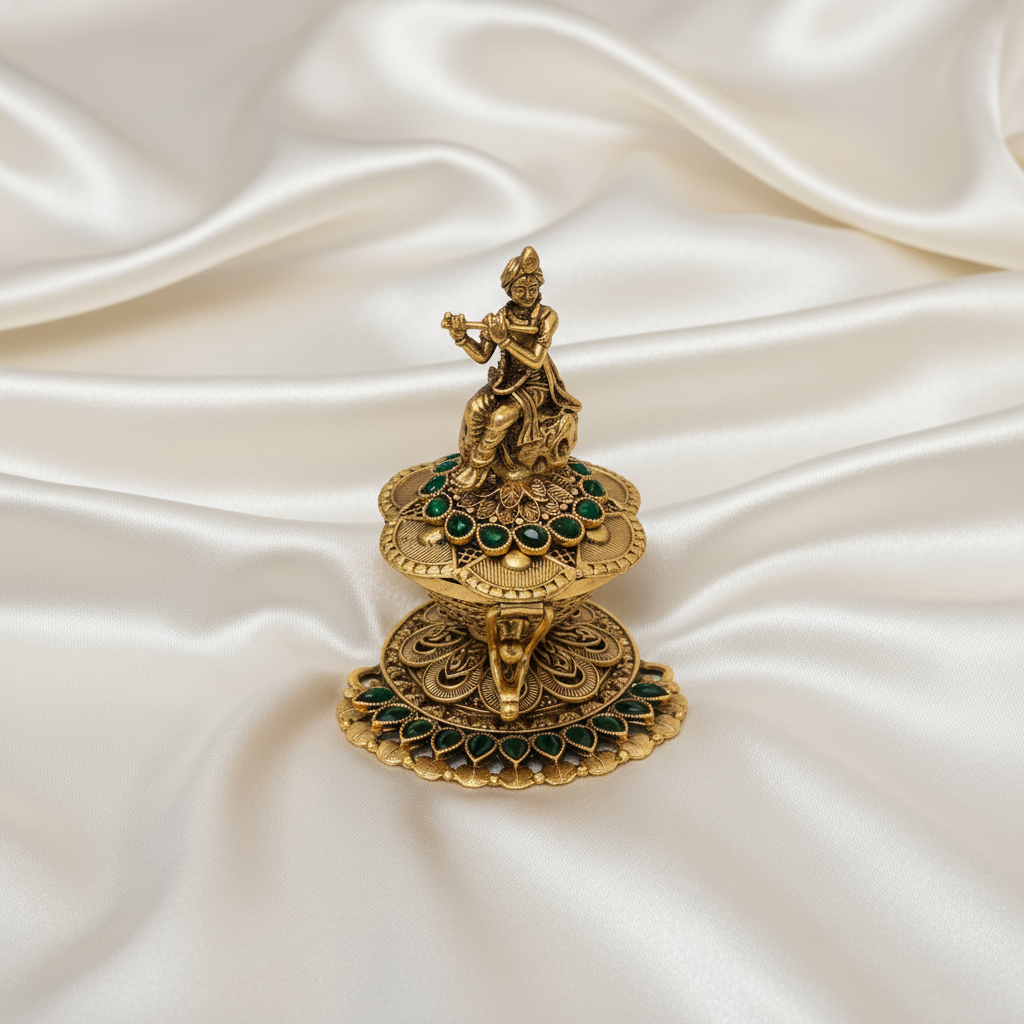 Lord Krishna Sindoor Box