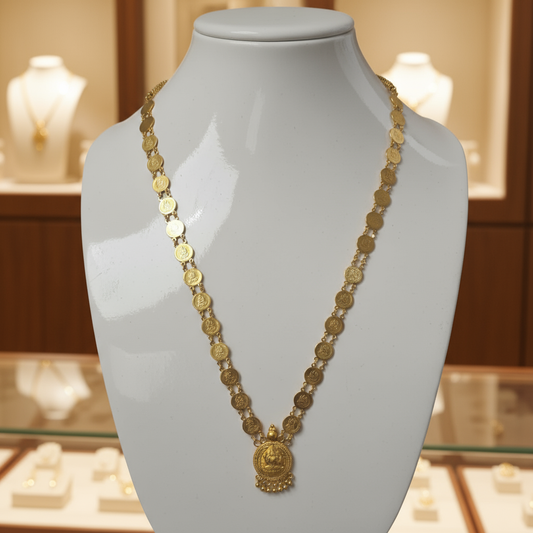 Gold Plated Coin Necklace