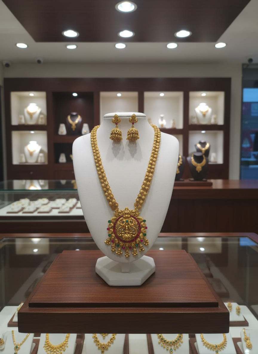 Lakshmi Pendant Long Haram
