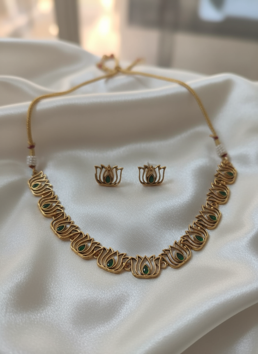 Lotus Necklace set