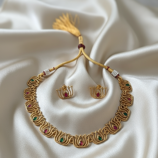 Lotus Necklace set