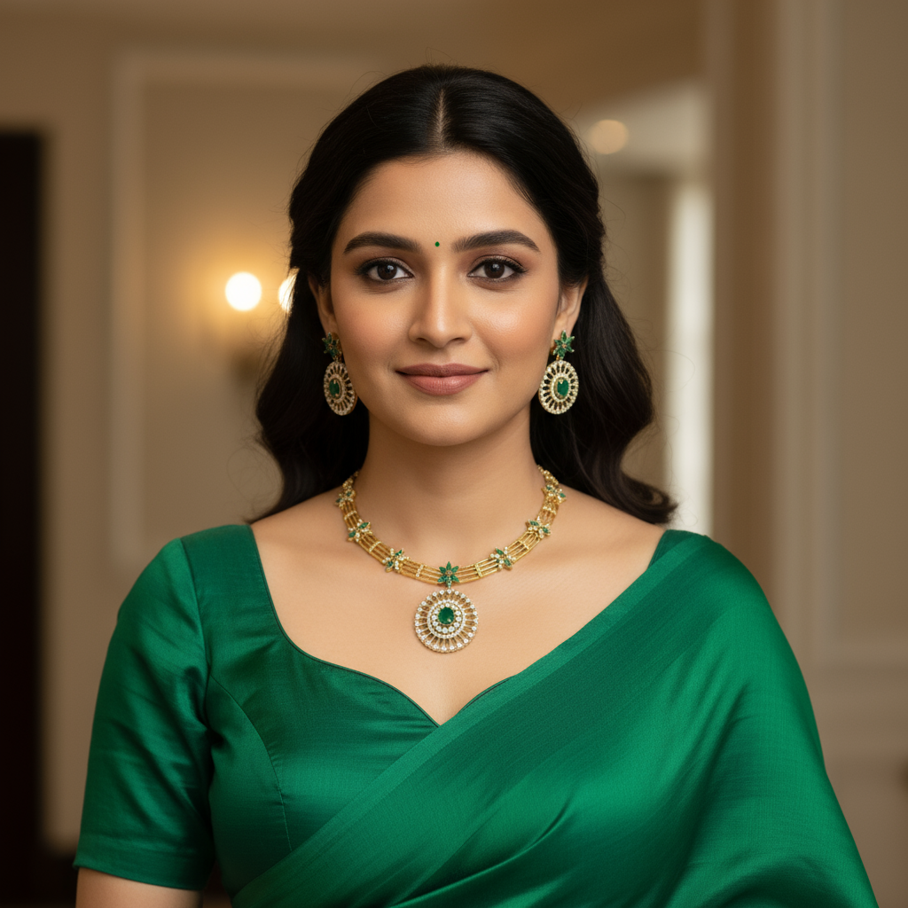 AD Ruby/Emerald Necklace set