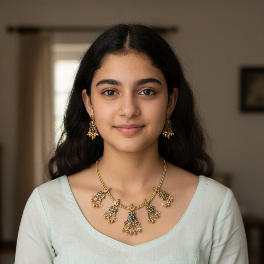 Ruby and Emerald Necklace set
