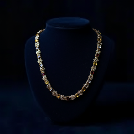 Navaratna Elegance AD Necklace
