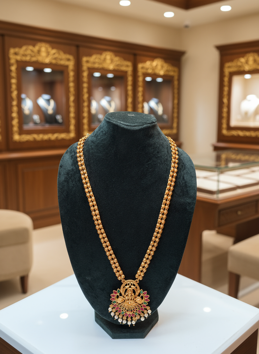 Traditional Lakshmi Pendant Necklace Set