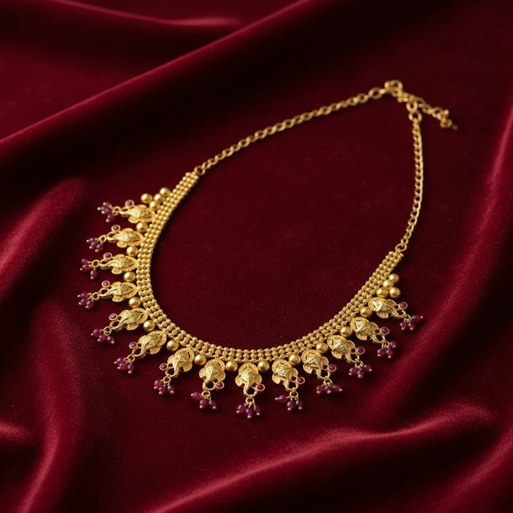 Gold plated necklace
