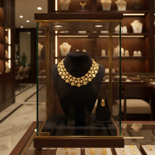 Layered coin Necklace set