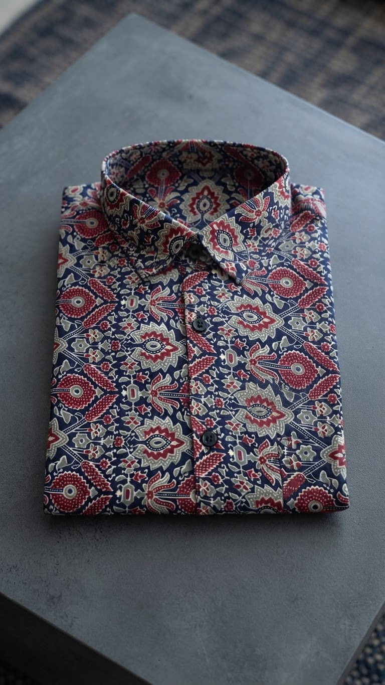 Ajrak printed long sleeve shirt