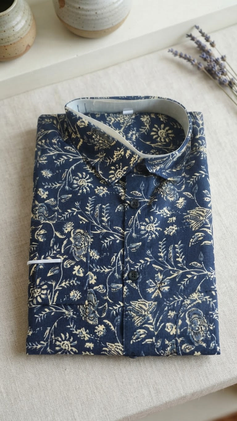 Ajrak printed long sleeve shirt