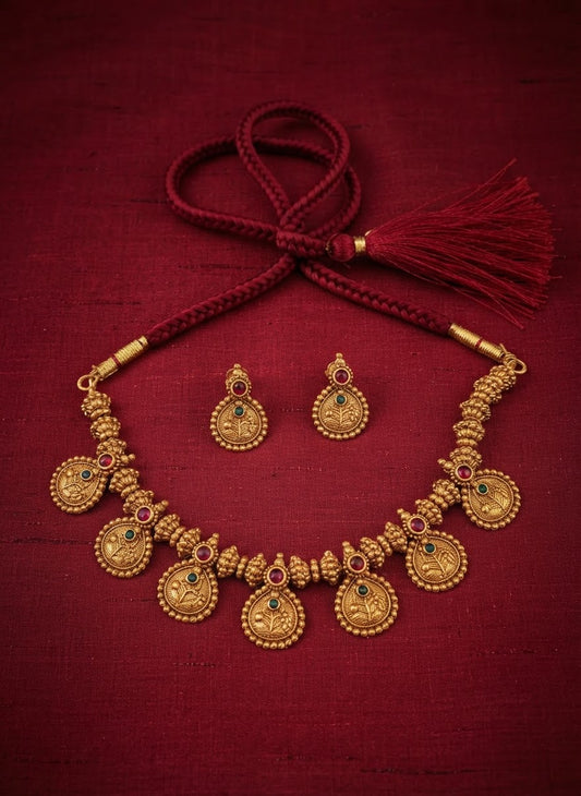Heritage Coin Motif Necklace set