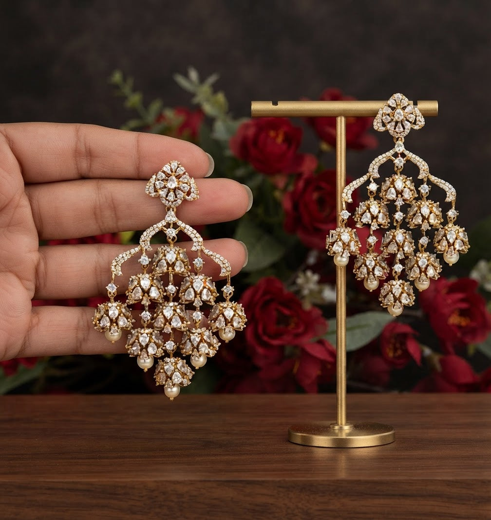 Victorian Tiered Chandelier Earrings