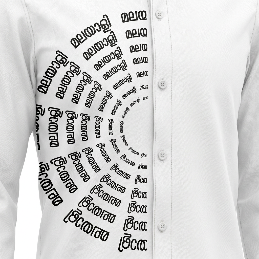 The Modern Malayali Heritage Typography Shirt