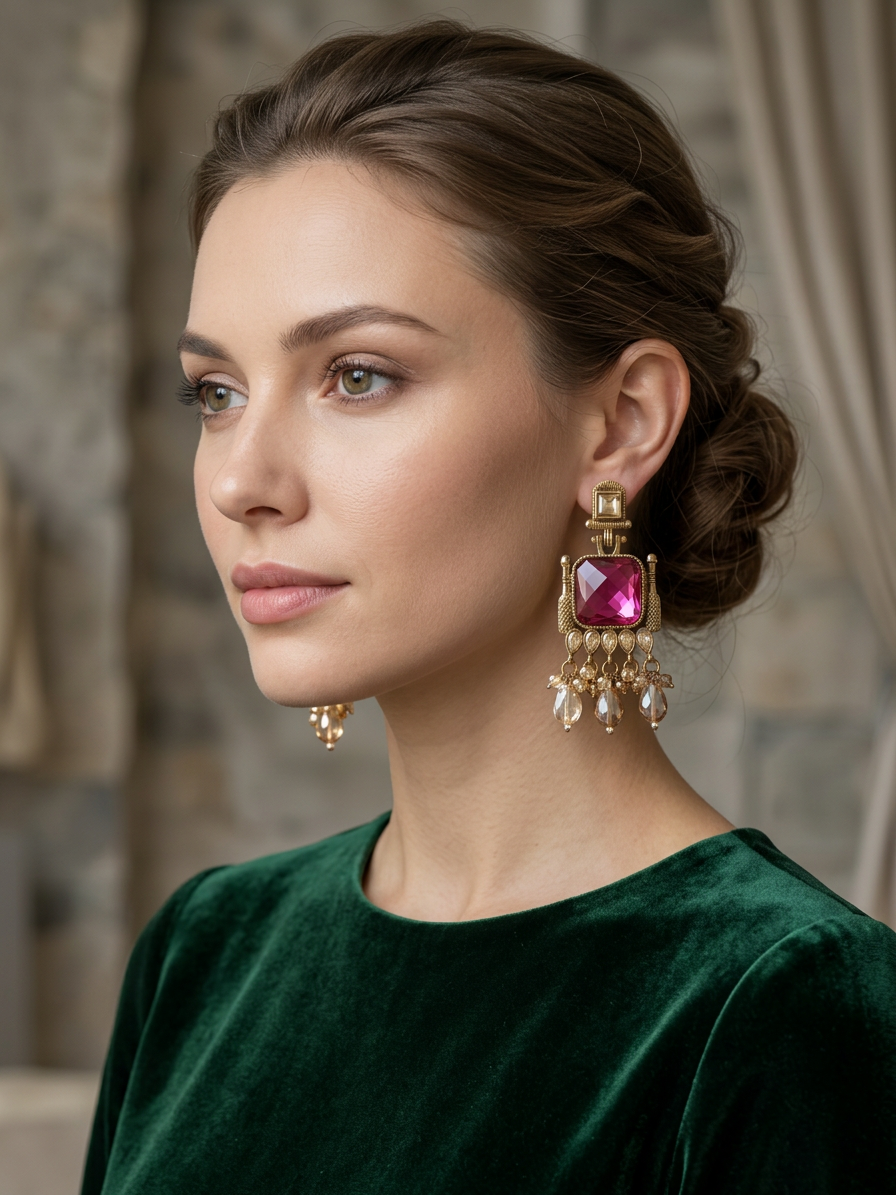 Rajwadi Antique Statement Danglers