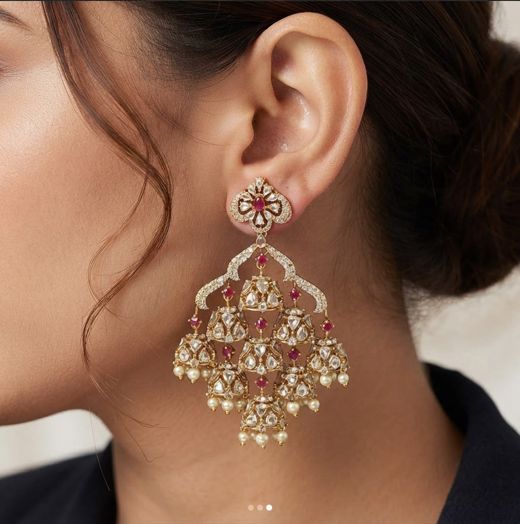 Victorian Tiered Chandelier Earrings