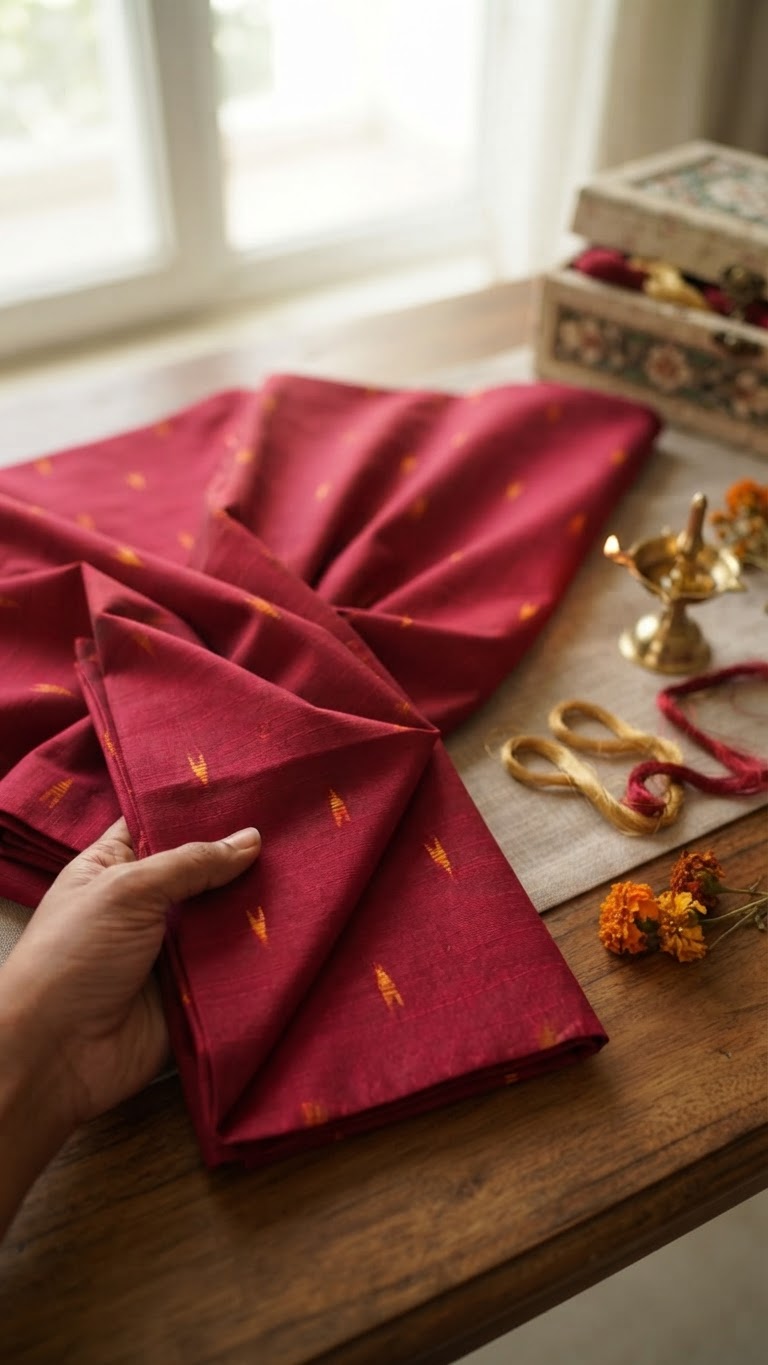 Premium Maroon & Purple Kasavu Set Mundu with Matching Blouse Piece