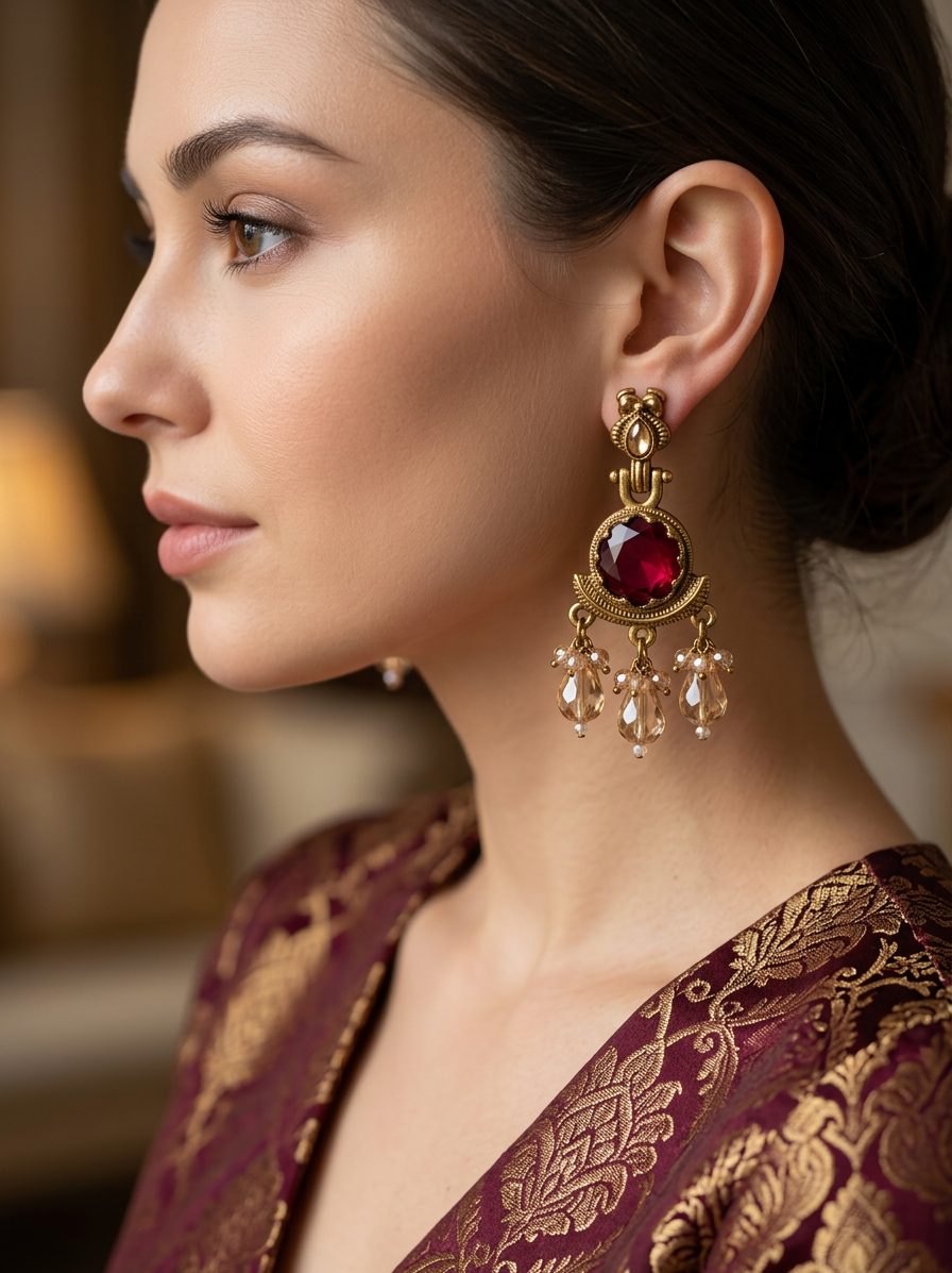 Zoya Antique Statement Danglers