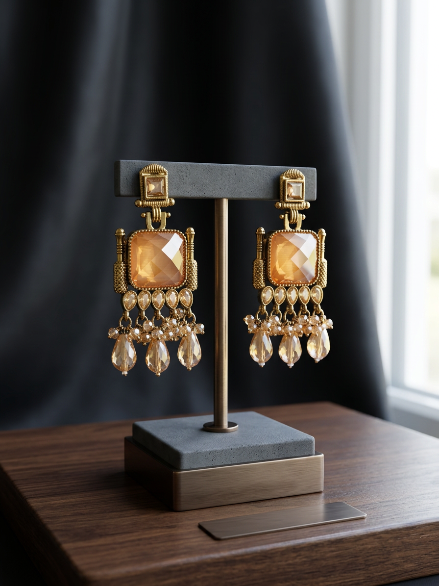 Rajwadi Antique Statement Danglers