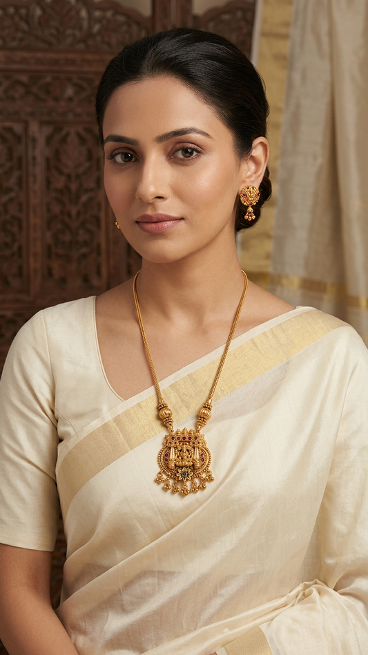 Divine Lakshmi Antique Temple Haar Set