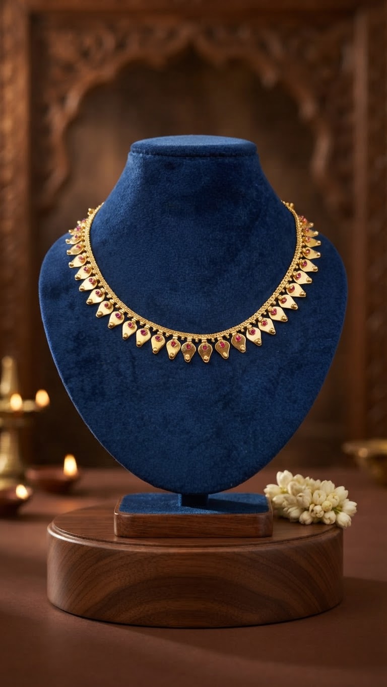 Gold Plated Kerala traditional Thalikootam Necklace