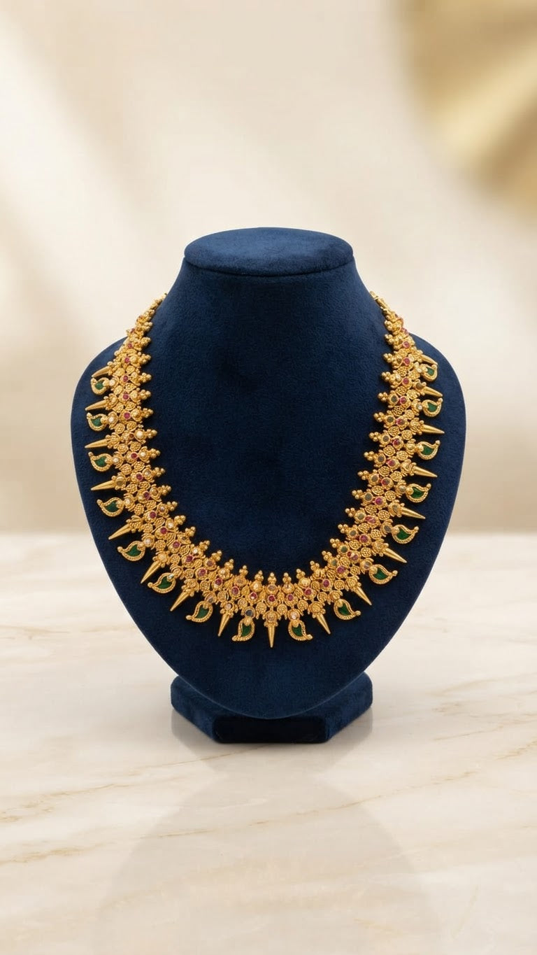 Royal Temple Antique Gold Necklace